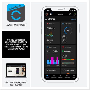 Garmin fēnix 8 – Мультиспортивний смарт-годинник, 1.3' AMOLED дисплей, до 10 днів роботи від акумулятора, 80+ спортивних/зовнішніх додатків, топографічні карти, ЕКГ, телефонні дзвінки, музика, ліхтарик (fenix E, 47 мм, нержавіюча сталь/чорний)