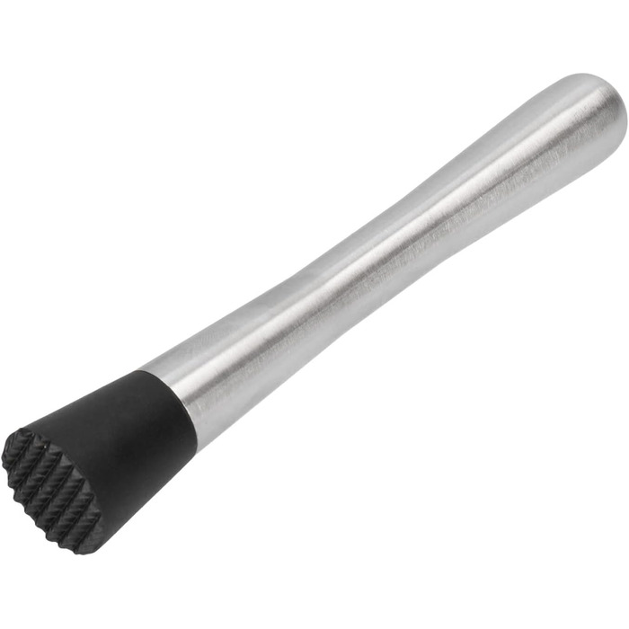 Набір для коктейлів Whiskey Rocks 17-Piece з бамбуковим підставкою: шейкер, мірний стакан, товкачик, ложка, з нержавіючої сталі, сріблястий