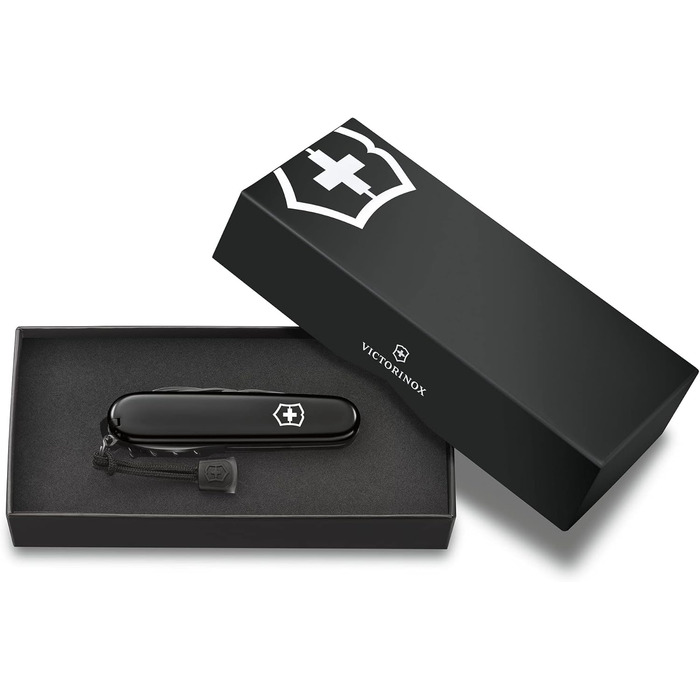 Мультитул Victorinox Spartan Onyx Black: Швейцарський ніж з 13 функціями, клинок, коркшик, відкривачка для консервів