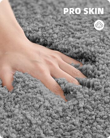 Килимок для ванної кімнати Color G 40x60 см, антиковзаючий, швидковисихаючий, плюшевий, сірий | Килимок для ванни, для душу