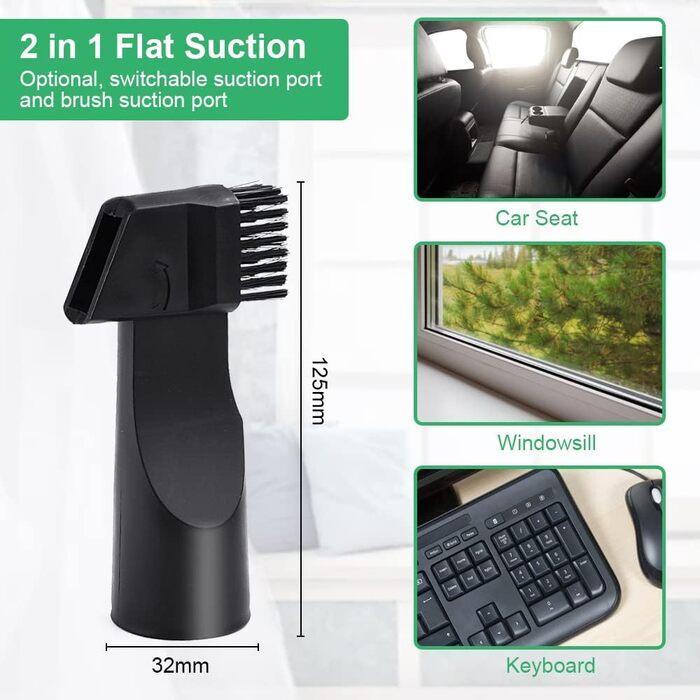 Універсальний набір насадок для пилососа 7 шт. 32-35 мм - сумісний з Kärcher, Miele, Siemens, AEG, Bosch