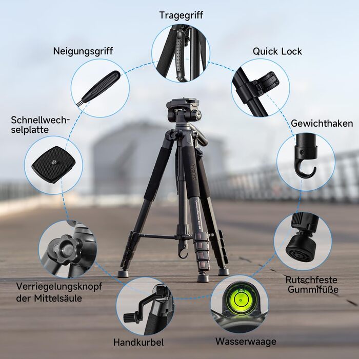 Штатив Rollei Compact Traveler Star S4, 188 см, легкий, з кульковою головкою для DSLR та смартфонів
