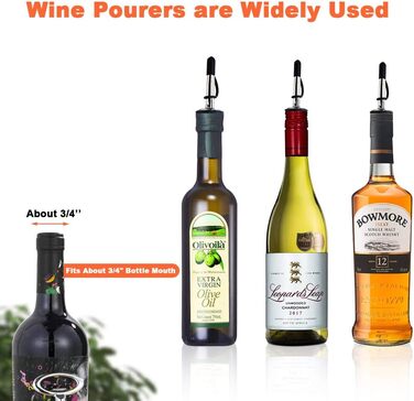 Набір виливників для пляшок BALTRE (6 шт.) з 6 адаптерами - для олії, вина, оцту, кави, сиропу