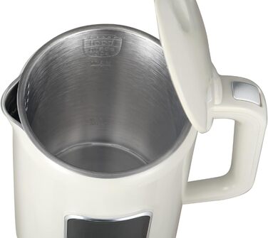 Електричний чайник SENYA 1.7 л з цифровим дисплеєм, 5 температурних програм, підтриманням тепла, 360° та ергономічною ручкою, кремовий