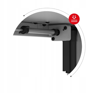 Електричний стіл для роботи 100 см Huzaro Hero 7.9 White з плавним регулюванням висоти