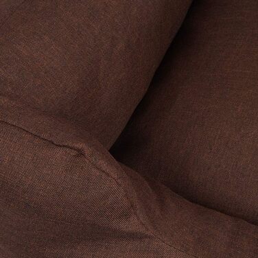 Knuffelwuff Dog Bed Lotte made of velour with a fine hand-woven character XXL 120 x 85cm - removable cover - washable - for large, medium and small dogs (Brown, L 105 x W 75 x H 25 cm)