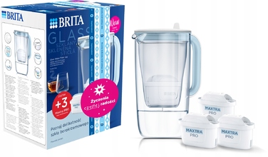 Фільтральний глечик Brita Glass 2,5 л, синій
