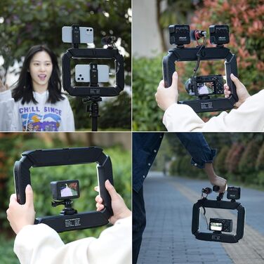 Стабілізатор для смартфона ULANZI з підсвічуванням та акумулятором 8000mAh - для відеозйомки, Live Stream, TikTok, YouTube