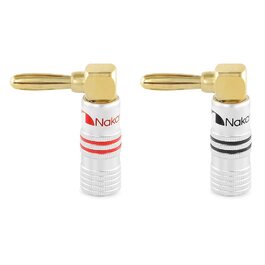 Навушникові конектори Nakamichi 24K позолота, 12-18 AWG, 4 шт. для аудіокабелів, підсилювачів, Hi-Fi, AV Receiver, домашній кінотеатр