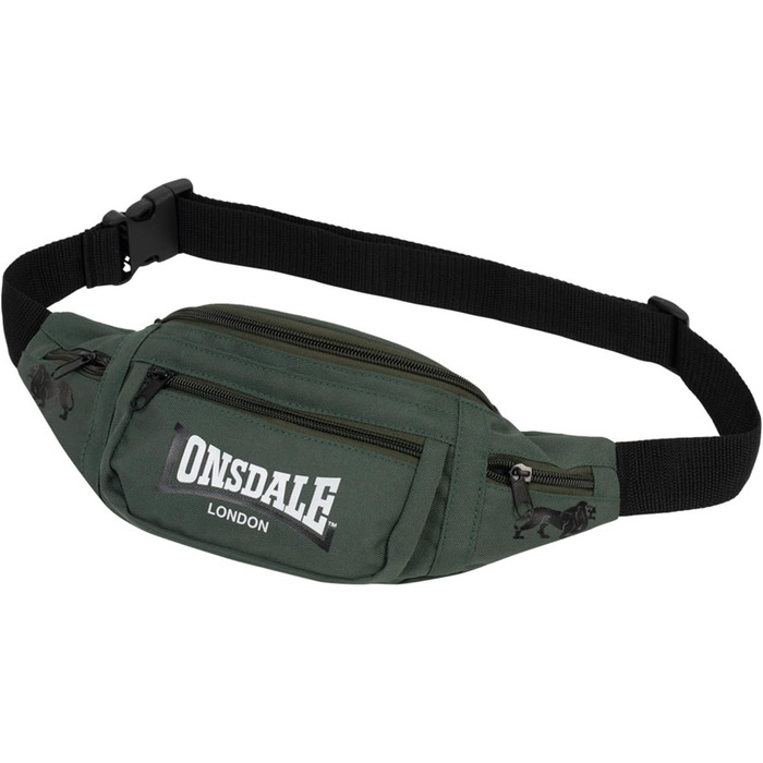 Поясна сумка Lonsdale Hip (Оливковий/Чорний/Білий)