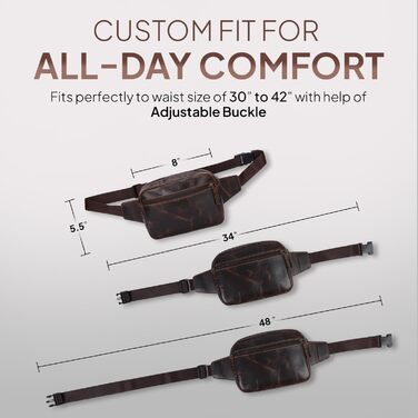 Чоловіча поясна сумка TheAntiq з натуральної шкіри, зелена, 20,3 x 12,7 x 7,6 см (8 x 5 x 3 дюйми)