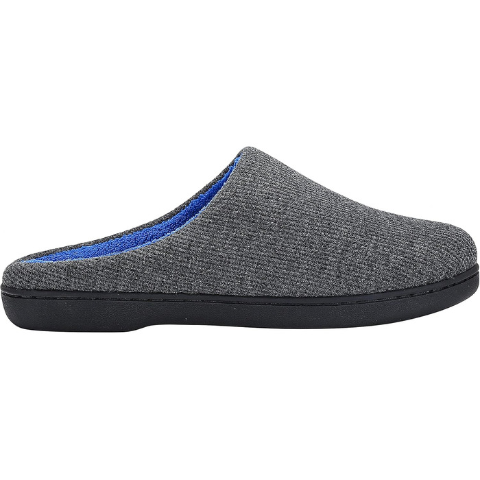 Тапочки Mishansha зимові утеплені з піною пам'яті для дому та вулиці, розмір 36-47, сірий та синій кольори