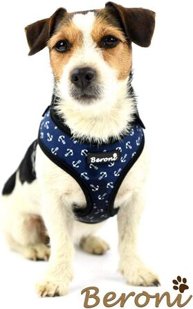 Шлейка для собак Softgeschirr, шлейка для грудей Anker Maritim, регульована, для відпочинку, літо (L (ОБ: 37-42см, Грудка: 47-63см)) (M)