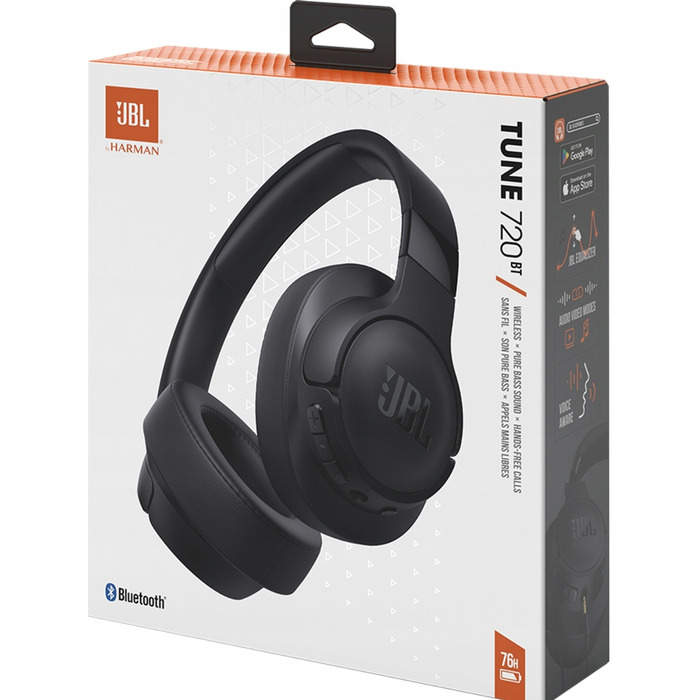 Бездротові накладні навушники JBL Tune 720BT, чорні
