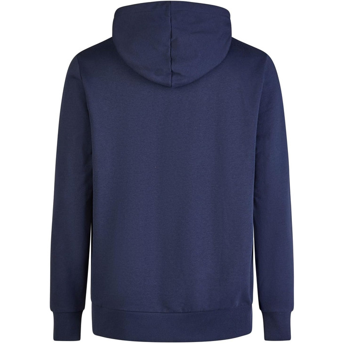 Чоловіча толстовка з капюшоном Tom Tailor Regular Fit з принтом, темно-синя (Real Navy Blue), розмір XL