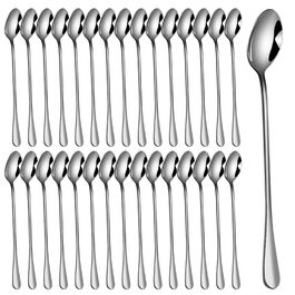 Набір ложок для лате макіато, 30 шт: ложки для кави, морозива, коктейлів та десертів (19,5 см, нержавіюча сталь)