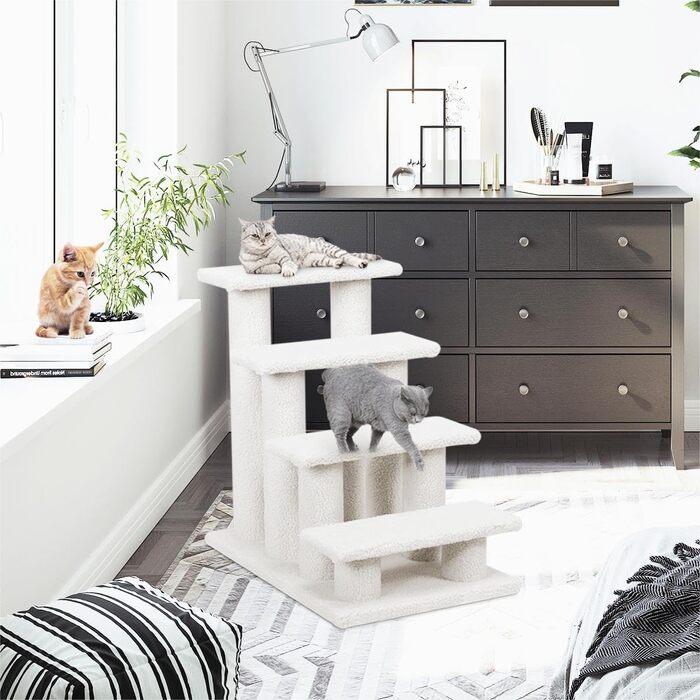 Сходи для котів SOARS, 4-ступеневі, до 25 кг, для собак, котячий комплекс, 61 x 41 x 60 см