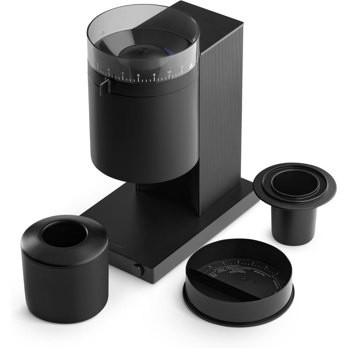 Електрична кавомолка Fellow Opus з конічним жорном - універсальна для еспресо, drip, French press та cold brew - матово-чорна