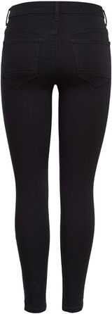 Джинси жіночі Only Kendell Skinny, чорні, висока посадка, укорочені, розмір XXL/32L