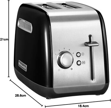 KitchenAid CLASSIC 2-Slice Toaster, 1.8 kg, black