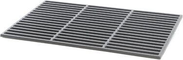 Чорнякова решітка для гриля Wiltec, 54 x 34 см, для вугільного та газового гриля, BBQ, емальована, ефект мату