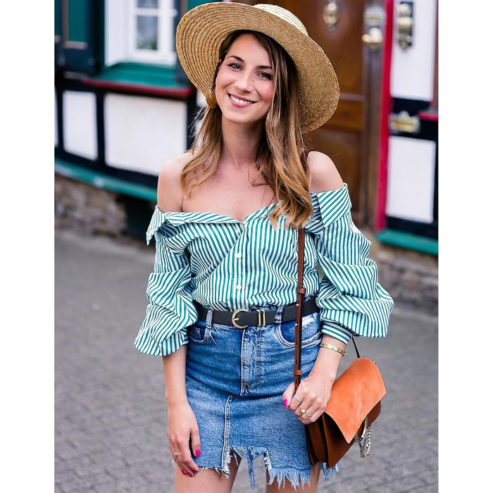 Жіночий шкіряний ремінь JasGood з золотистою пряжкою, 120/130 см (для талії 91-115 см)