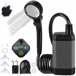 Бездротовий туристичний душ для кемпінгу з насосом та LED-індикатором
