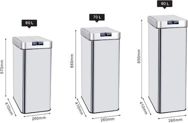 Автоматичний сміттєвий бак SILVERLAKE 60 літрів