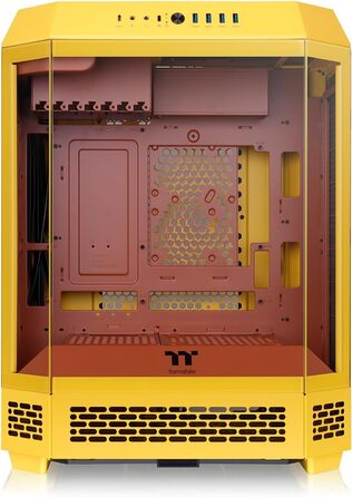 Корпус ПК Thermaltake The Tower 600 ATX з вертикальним дизайном, 3 скляні панелі, 2 вентилятори 140мм, підтримка радіатора 420/360мм, USB-C, білий (Butter Caramel)