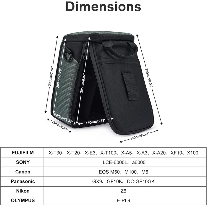 Водонепроникний захисний чохол для камери S-Zone: DSLR, SLR, беззеркальні моделі, об'єктиви та аксесуари