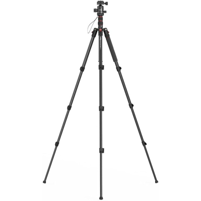 SMALLRIG 71' Штатив для камери, розкладний, з кульковою головкою 360°, швидкознімною платформою та кріпленням для смартфона, вантажопідйомність 15 кг, 180 см - 3935