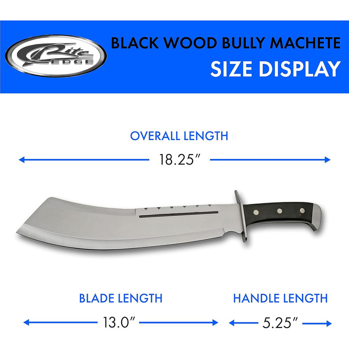 Мачете SZCO Wood Bully з дерев'яною ручкою для рубки