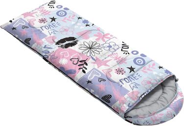 Теплий спальний мішок HOSIMA з принтом «Мультяшний собака» для дорослих та дітей, водонепроникний спальник для кемпінгу, походів та outdoor з компресійним мішком