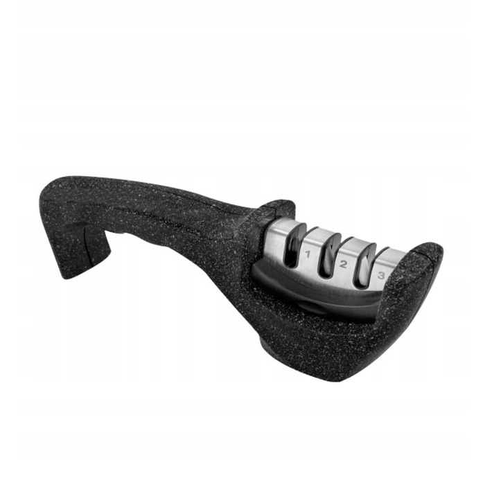 Набір ножів Gerlach Deco Black (5 предметів) у дерев'яному блоці з дощекою та точилом