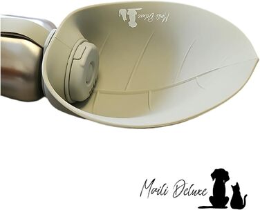 Maili Deluxe: Вода для собак - Ізольована водна пляшка з нержавіючої сталі 800 мл, подвійні стінки, вакуумна ізоляція, легко миється, сірий колір