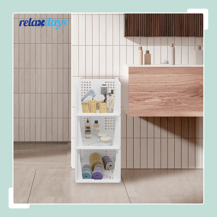 Relaxdays 3-Piece Closet Organizer Set