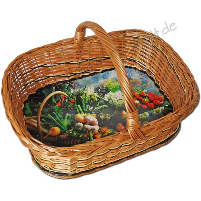 Handmade Willow Tray with Handle – Tray Basket, Basket Tray, Willow Serving Tray – Stable and Sustainable KW