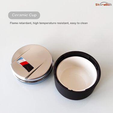 Автомобільний попільничка для BMW 1/3/5/7 серії та X1/X3/X5/X6 з LED підсвіткою та кришкою (карбон)