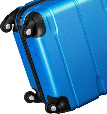 Набір валіз Zelsius 4 шт. з ABS, з кодовим замком, 4 колеса, внутрішній роздільник | Набір валіз з твердим корпусом, великі валізи, набір багажу, ручна валіза (Блакитний, 3 шт.)
