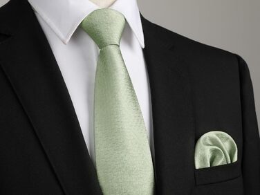 Краватка чоловіча Enlision для весілля, краватка та нагрудна хустинка, комплект з краваткою та запонок, шовкова краватка з візерунком пейслі, однотонна в різних кольорах, салатовий F2