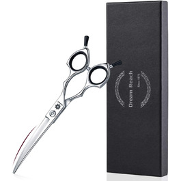 Ножиці для собак Dream Reach 6,5 дюйма, професійні ножиці для грумінгу, 440C нержавіюча сталь, для собак та котів, чорний колір