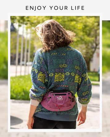 WATERFLY Поясна сумка на пояс для чоловіків та жінок, спортивна, для бігу, фітнесу, подорожей, фіолетова