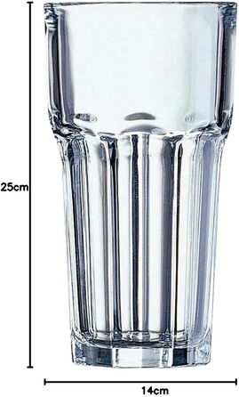 Склянки Arcoroc Granity Longdrink 200 мл, прозоре скло, 6 шт.