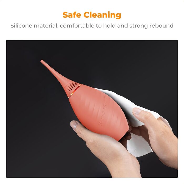 Набір для чищення фото- та відеокамер K&F Concept 10 в 1: DSLR, об'єктиви, смартфони, мікрофібра, повітряний насос, рідина для чищення, олівець для чищення