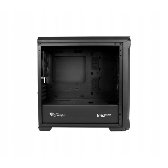 Корпус для ПК Genesis Irid 503 micro ATX, чорний, з вікном