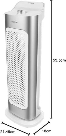 Обігрівач Cecotec ReadyWarm 6250 Ceramic Sky Style: керамічний, 2000 Вт, 3 режими, термостат, осциляція 90°, захист від перекидання та перегріву, для площі до 25 м²