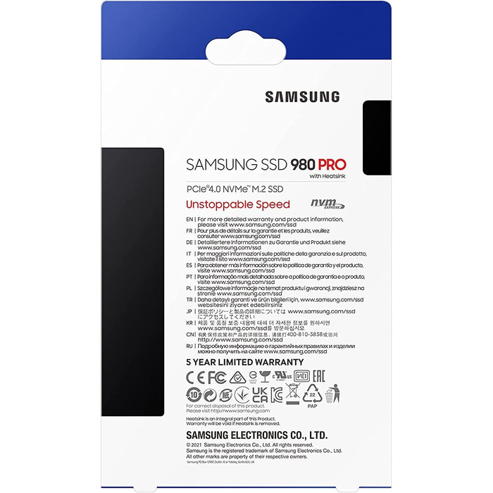 SSD Samsung 980 PRO 1TB NVMe M.2 PCIe 4.0 - для геймінгу та відеомонтажу