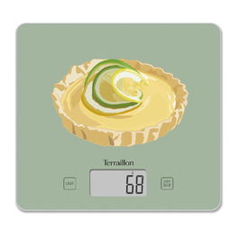 Кухонні ваги Terraillon T1040 з тарою, LCD-дисплей, ультратонкі, до 3 кг, дизайн 