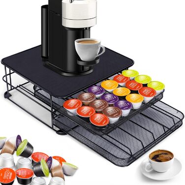 Трирівневий утримувач капсул для кави Dolce Gusto, чорний (72 капсули)