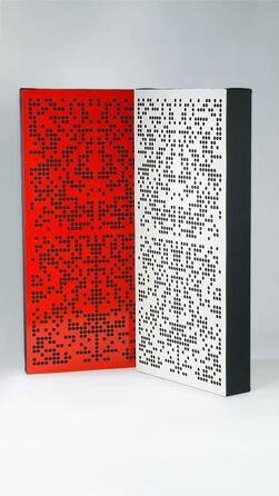 Гібридна акустична панель-абсорбер AbsorbFuser 100x50x11 см, звукопоглинаюча та дифузна панель (Сіра)